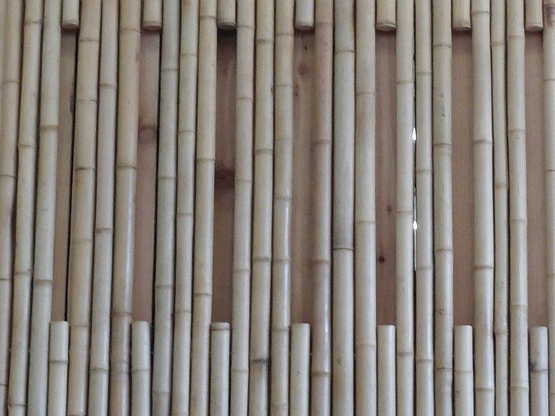 Panama Natural Bamboo Fence Closeup