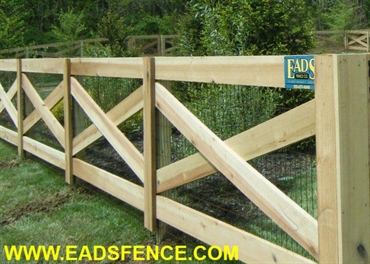 Picture of 4 Rail Crossbuck Fence Photo Gallery