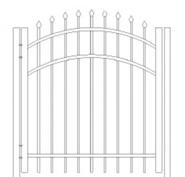 Picture of S1 Bennington Arched Walk Gate Drawing
