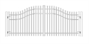 Picture of S1 Bennington Woodbridge Arched Double Gates Drawing