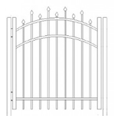 Picture of S2 Berkshire Arched Walk Gate Drawing