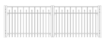Picture of S3 Essex Double Gates Drawing
