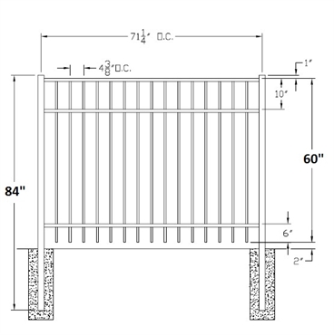 Picture of 60" S4 Saybrook Drawing