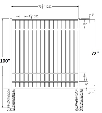 Picture of 72" S4 Saybrook Drawing