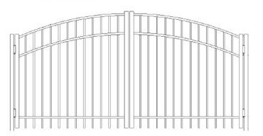 Picture of S4 Saybrook Greenwich Arched Double Gates Drawing