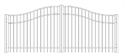 Picture of S4 Saybrook Woodbridge Arched Double Gates Drawing