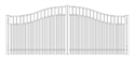 Picture of S7 Horizon Woodbridge Arched Double Gates Drawing