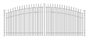 Picture of S8 Falcon Greenwich Arched Double Gates Drawing