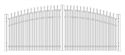 Picture of S8 Falcon Greenwich Arched Double Gates Drawing