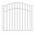 Picture of S9 Storrs Arched Walk Gate Drawing