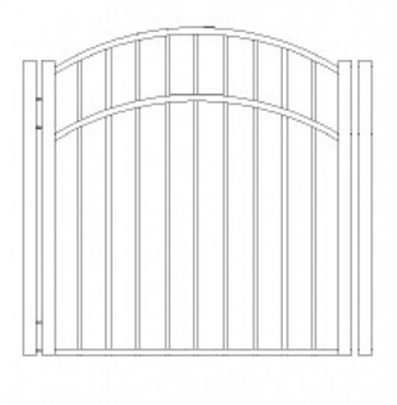 Picture of S9 Storrs Arched Walk Gate Drawing