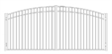 Picture of S9 Storrs Greenwich Arched Double Gates Drawing