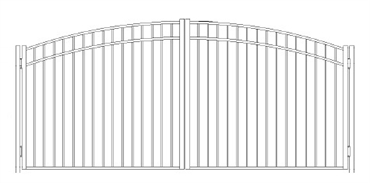 Picture of S9 Storrs Greenwich Arched Double Gates Drawing