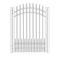 Picture of S1 Bennington with Doggie Panel Arched Walk Gate Drawing